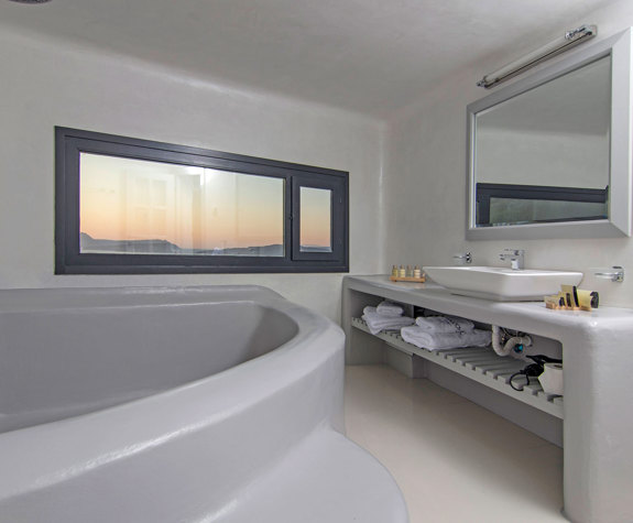 Grand Ambassador Santorini Hotel Villa bathroom